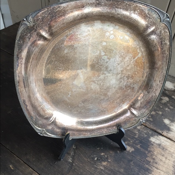 Large Charger Tray Table Decor Deco Style EPNS - Picture 12 of 13